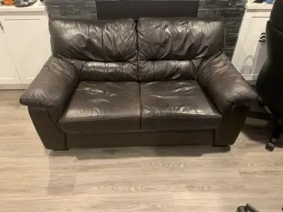 leather loveseat, View more