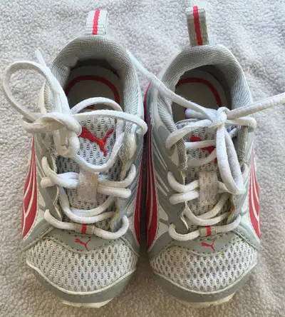 White/Pink Puma Shoes - 6 - 12 Months - (CM:12 US:4 UK:3 EU:19), View more