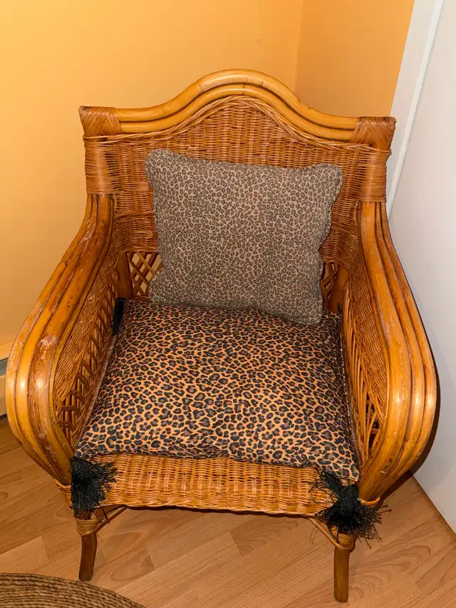 Ensemble de chambre à coucher en rotin ! Négociable !! in Multi-item in Saint-Hyacinthe - Image 8