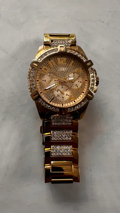 Guess Men's Frontier U0799G2 Gold Stainless-Steel Quartz Fashion, View more