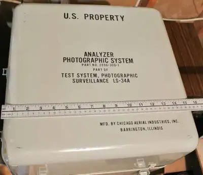 Metal shipping crate - or centrepiece - Cold War memorabilia, View more