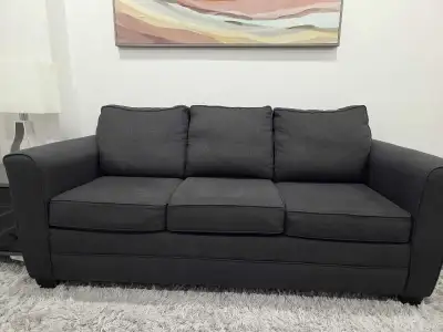 Condo size grey couch in Stouffville, View more