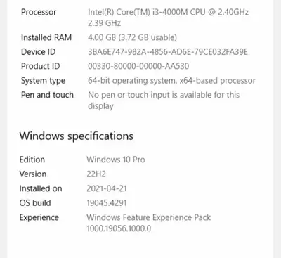 Lenovo ThinkPad E540 i3-4000M, 4 GB, 500 GB, Intel HD 4000, DVDR, View more