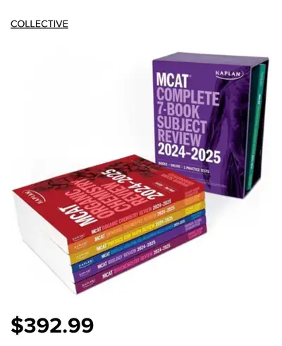 MCAT books. Complete Kaplan set., View more
