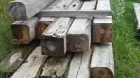 barn beams all sizes / Grey barn board nails removed