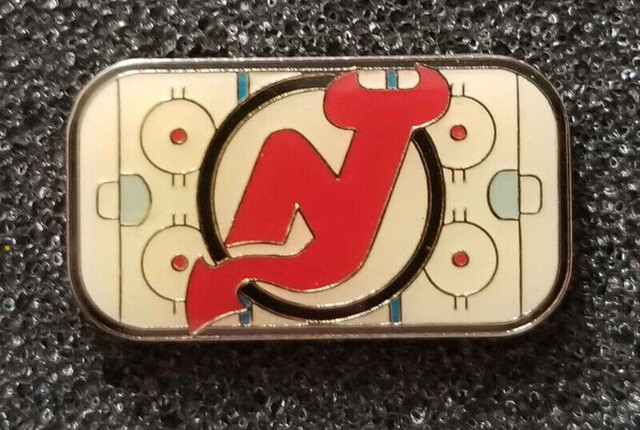 NHL NEW JERSEY DEVILS HOCKEY RINK PIN in Arts & Collectibles in Calgary