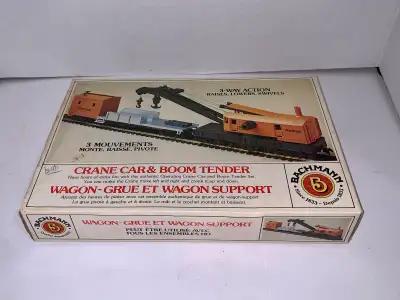 Bachmann Crane Car and Boom Tender (New / Old Stock), View more