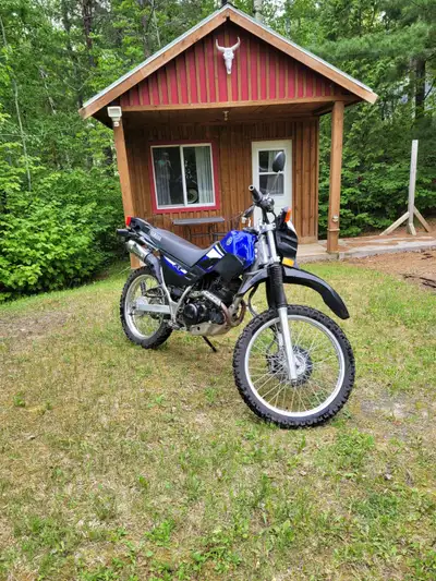 2006 Yamaha XT 225 Dual Sport, low 32 inch seat height, 70 to 80 mpg, 238 lbs dry weight, Shinko 244...