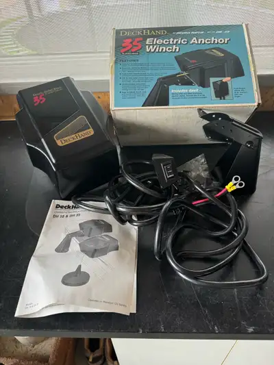New never used DeckHand by Minn Kota Electric Anchor winch Selling for a friend
