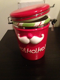 Brand  New Christmas Santa Cookie/Candy Jar