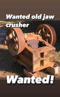 Jaw Crusher wanted!