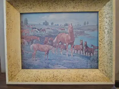 framed Orren Mixer print - Indian Horses, View more