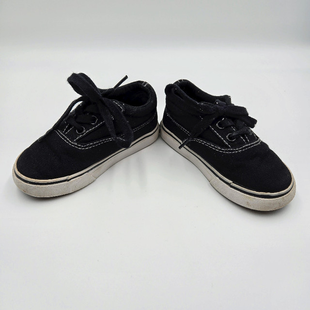 Airwalk Shoes Sneakers Rio Black White Canvas Youth Size 7 Lace in Kids & Youth in Strathcona County - Image 4