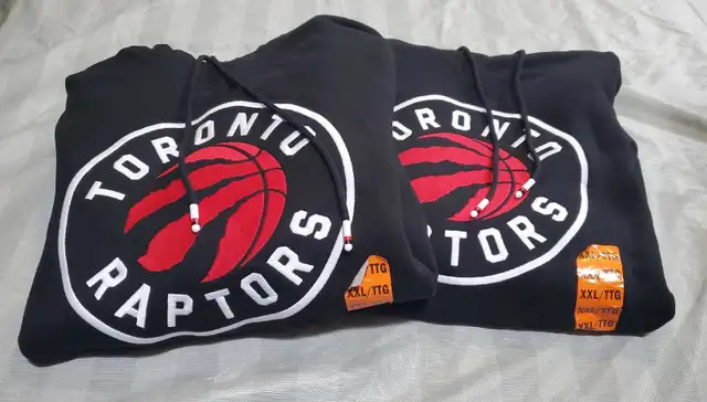 2 New Toronto Raptors embroidered hoodies sz XXL in Men's in City of Toronto - Image 2