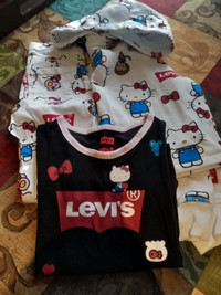Hello Kitty special edition Levi's hoodie jeans and t-shirt kids