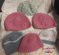 Hand made toddler hats