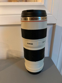 Cool coffee Travel Mug that looks like a Canon camera lens