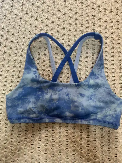 IVIVVA LULULEMON ‘ WOMEN’S BLUE MARBLED SPORTS BRA , View more