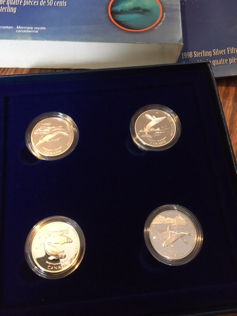 Silver Coin Sets 50 cent Sterling Discovering Nature RCM All yrs in Arts & Collectibles in Penticton - Image 2