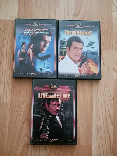 3 JAMES BOND DVDS (COLLECTIBLE), View more