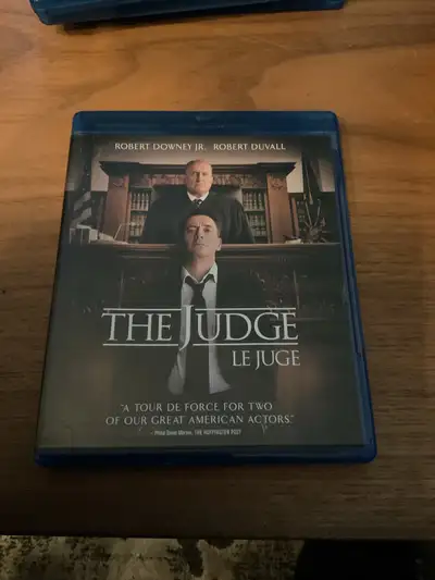 Experience courtroom drama with 'The Judge' on Blu-ray, starring Robert Downey Jr. and Robert Duvall...