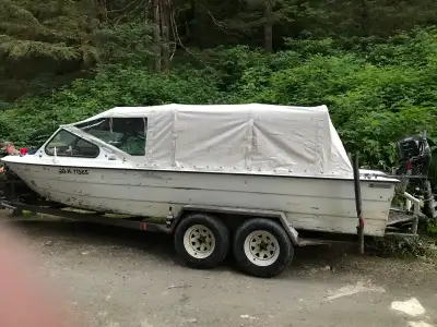 22' ALI-CRAFT RANGER JET BOAT 454 MOTOR 3 STAGE HAMILTON JET COULD USE PAINT JOB OTHERWISE RUNS GREA...