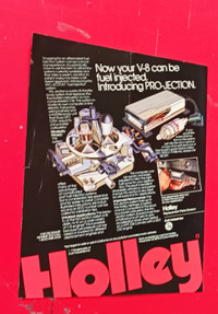 1992 RETRO PRINT AD  HOLLEY CARBURATOR FUEL INJECTION CONVERSION
