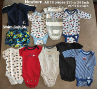 Newborn Boy clothes and Items.
