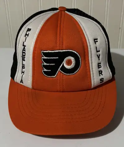 Vintage Philadelphia Flyers AJD Lucky Stripes Cap PRICE REDUCED, View more