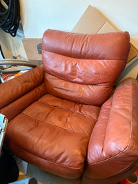 Free - leather recliner chair