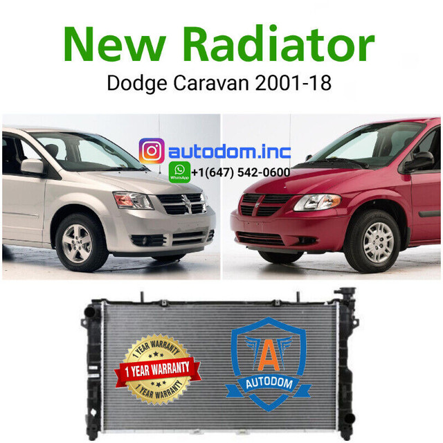 New Radiator For Dodge Caravan / Town Country 2001 - 2018 in Other Parts & Accessories in City of Toronto