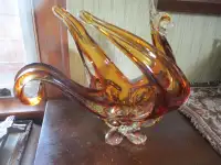 Vintage Hand Blown Glass Bowl