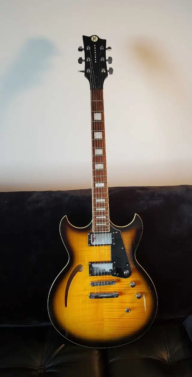 Reverend Manta Ray HB - Semi-Hollow & Hard Case in Guitars in Mississauga / Peel Region - Image 8