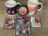 Detroit Red Wings Memorabilia Hockey Cards, Puck & Mugs