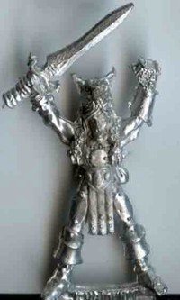 Wood Elf Champion Mael Ironwolf Warhammer c1987 Metal AD&D