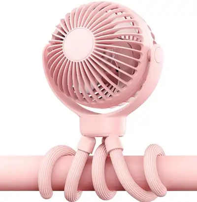 Portable Baby Stroller Fan - 3-Speed Flexible Tripod, View more