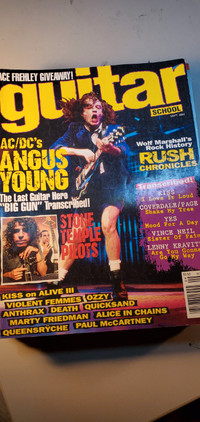 Vintage 1990's Guitar School and Guitar Magazine Magazines