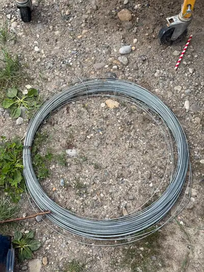 Partial roll fencing wire, a fair bit there.