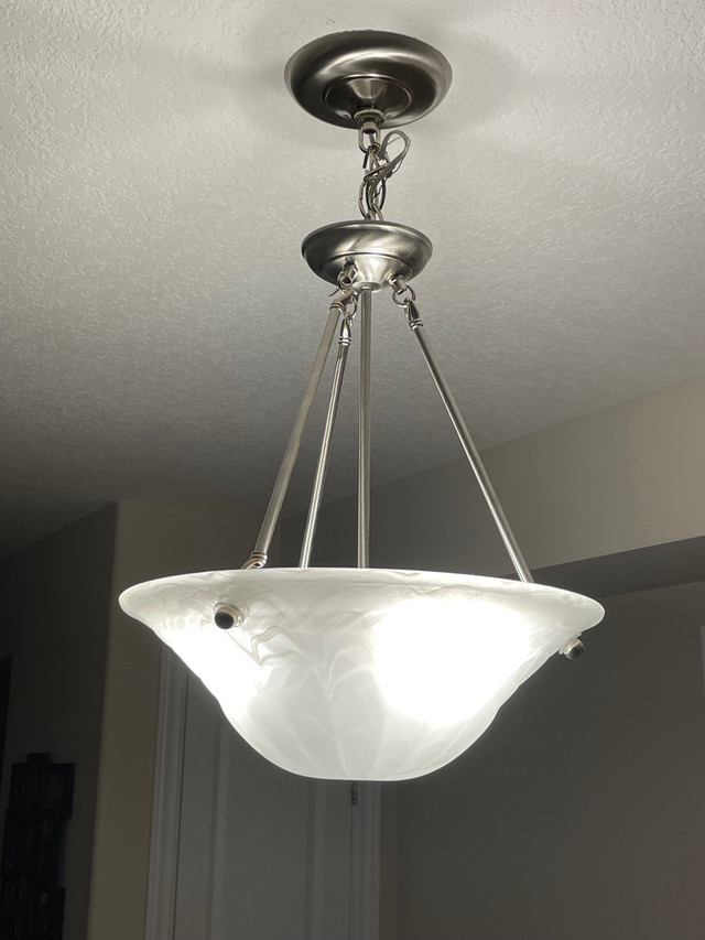 3-light bowl chandelier in Indoor Lighting & Fans in Guelph