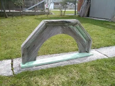 Just needs the mirror, imagine this antique window header in your hallway. 48 3/8 inches x 24 1/4 in...