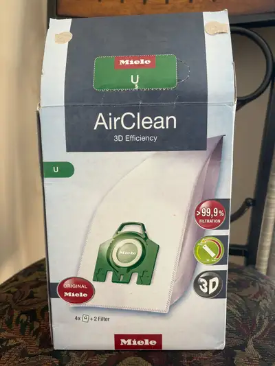 Miele AirClean 3D U Vacuum Cleaner Dust Bags for Miele Dynamic U1/S7 Vacuum Cleaners Box has been op...