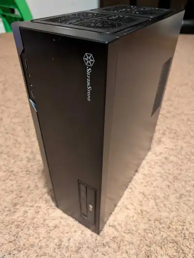 Windows 11 Pro gaming and work SilverStone computer with monitor, View more
