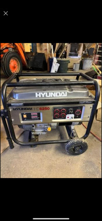 New 6250 watt hyundai generator 
