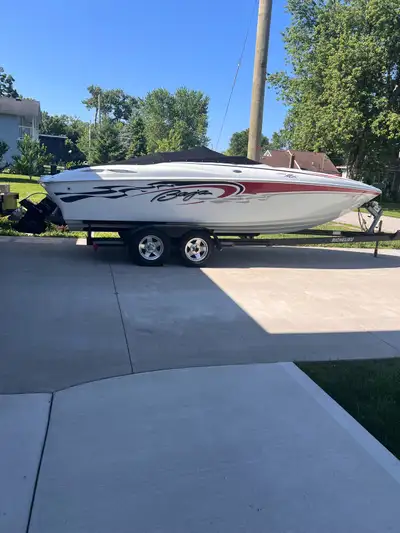 FOR SALE OR TRADE! 2005 Baja boss h2x (26ft overall length ) With trailer! Has a built 496 that runs...