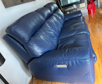 Sofa Canapé PALLISER tout cuir inclinable motorisé pieds/têtes e