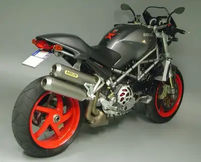 Ducati Monster S4R S4RS Carbon Fiber Termignoni Slip Ons & Full Arrow Exhaust System Slip on headers...
