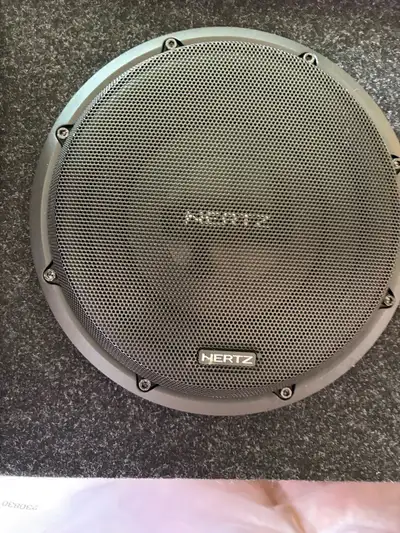 Hertz Mille Pro Dual 10” Subwoofers w/ Custom Box – Like New, View more