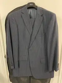 Hugo Boss dark blue 2 piece pinstriped suit