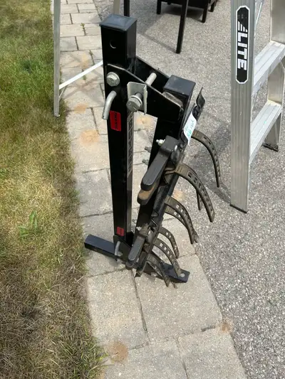 I'm selling a used Buyers trailer hitch bike rack, perfect for transporting your bikes securely and...