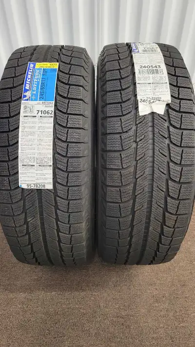 **NEW OVERSTOCK ITEM** Got a pair of new Michelin winter tires at our dealership! Never used! Only 2...